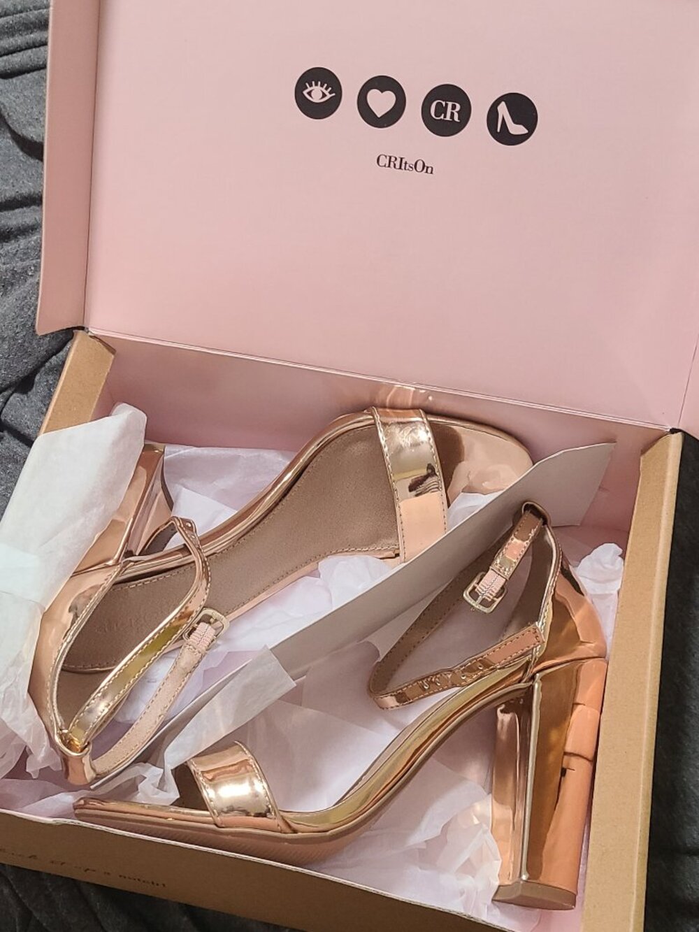 rose gold heels